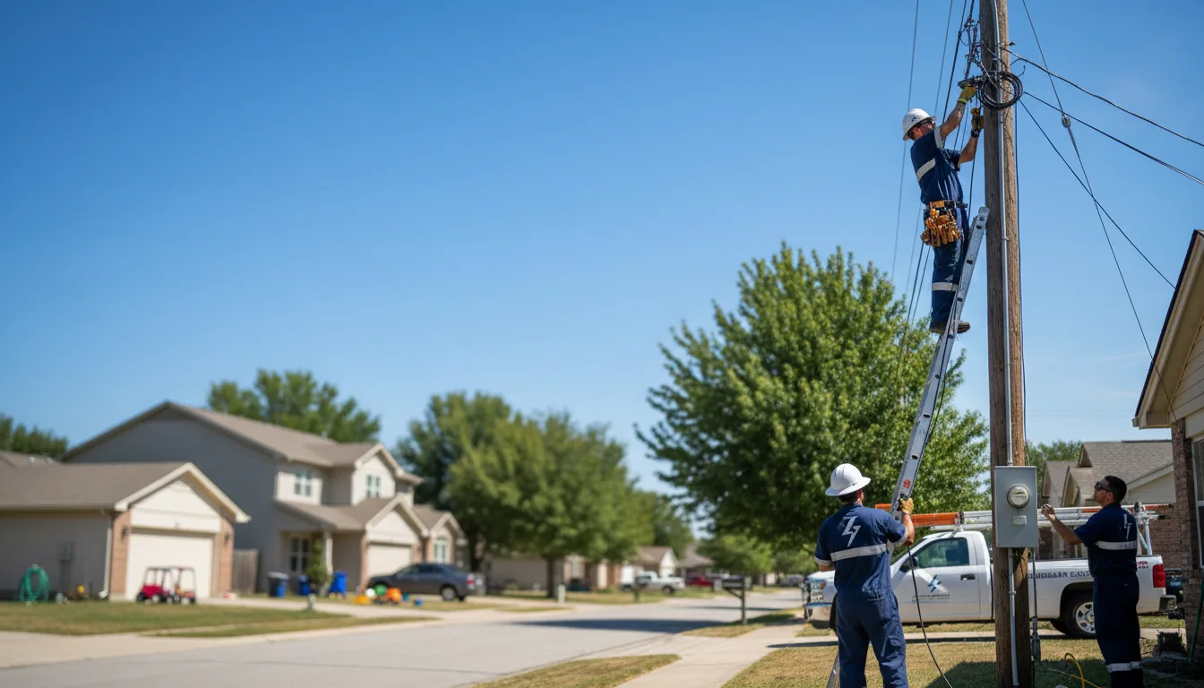 Residential electrician providing installation services in Cosby, MO